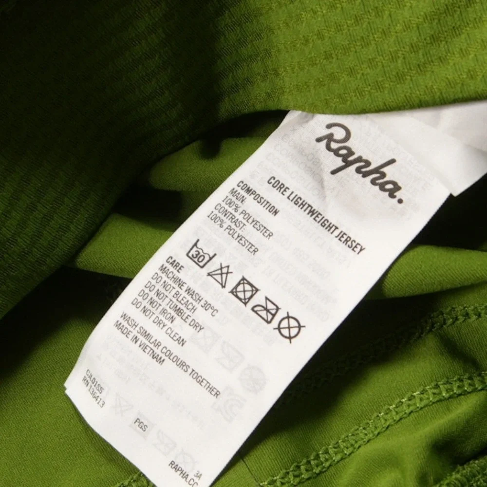 Rapha Core Lightweight Short Sleeve Men Cycling Jersey L Performance Green White